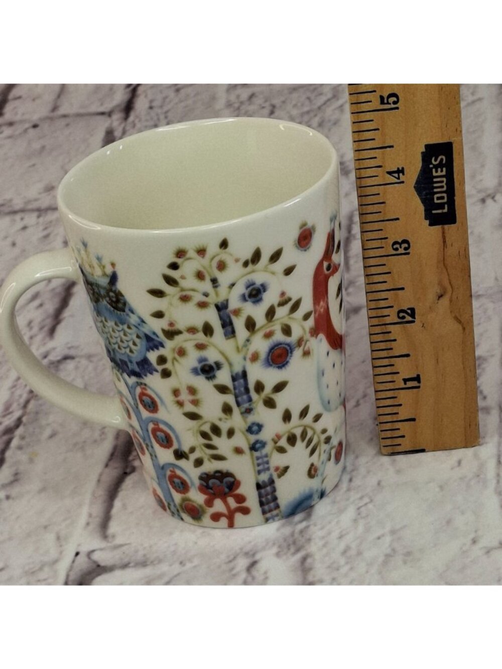iittala Taika Porcelain Owls Peacocks Coffee Mug Tea Dishwasher & Microwave Safe - Picture 6 of 7